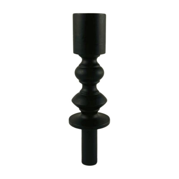 Flaschenaufsatz Stabkerzenhalter Schwarz elegant