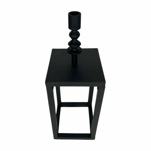 Flaschenaufsatz Stabkerzenhalter Schwarz elegant – Bild 4
