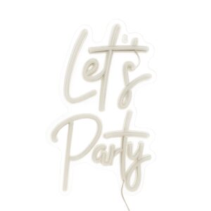 LED Schild Schriftzug "Let's Party"