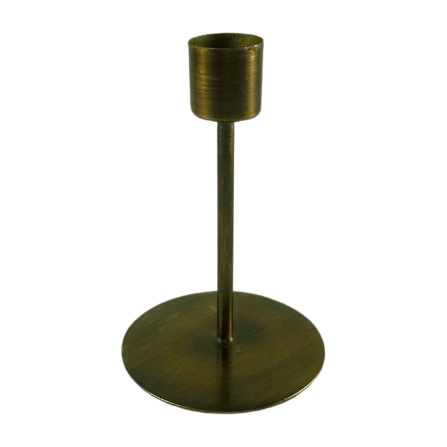 Stabkerzenhalter Metall Altgold