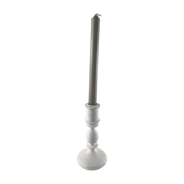 Stabkerzenhalter massiv Weiß klein – Bild 2