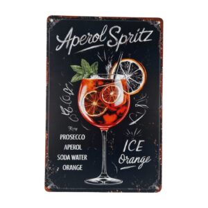 Blechschild Aperol Spritz dunkel