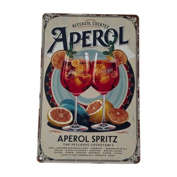 Blechschild Aperol Spritz hell