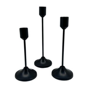 Stabkerzenhalter Schwarz Hoch