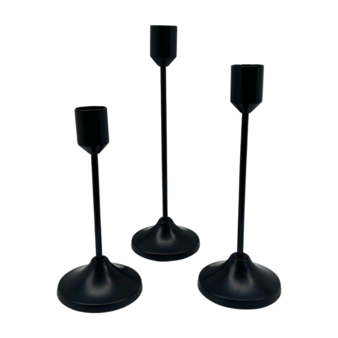 Stabkerzenhalter Schwarz Mittel
