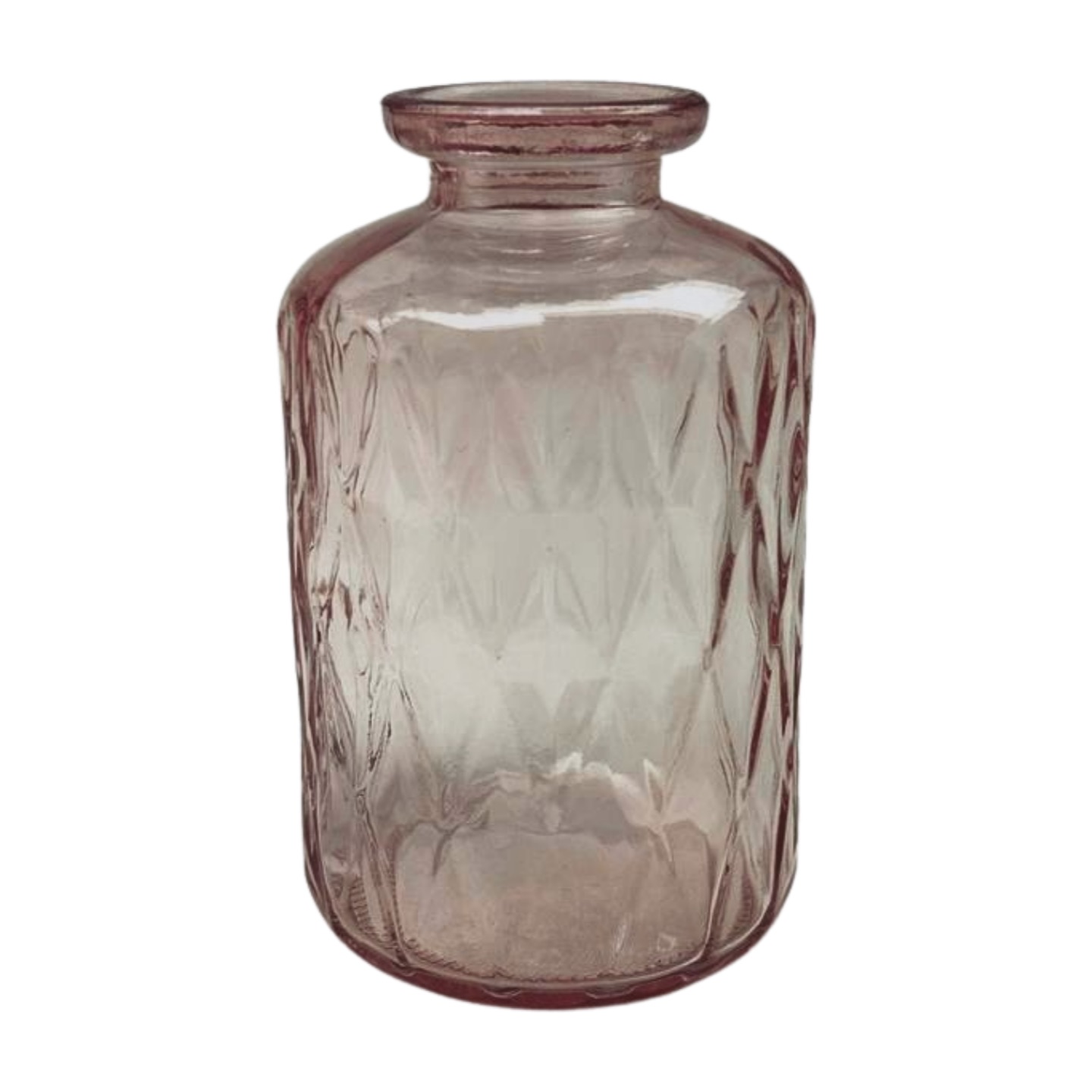 Vase Rosa mit Muster klein