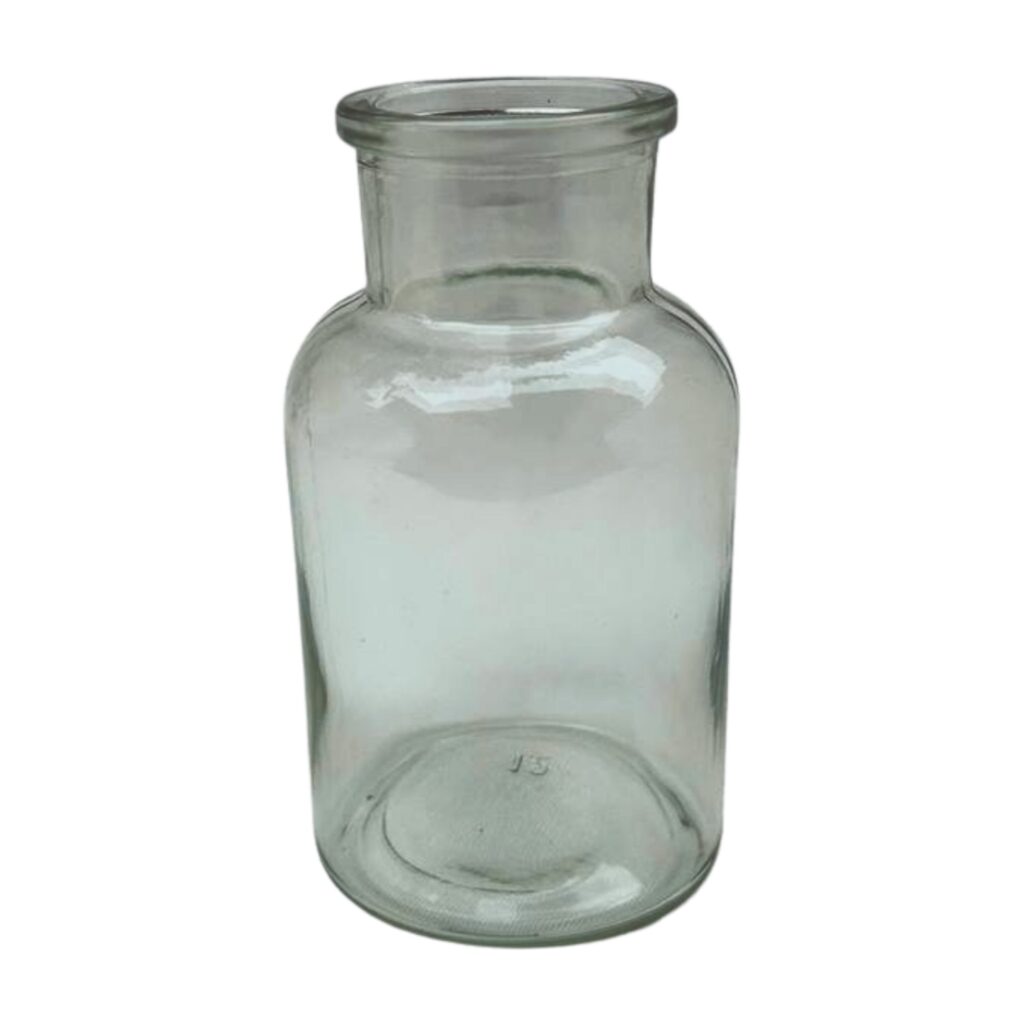 Vase klar Glatt klein