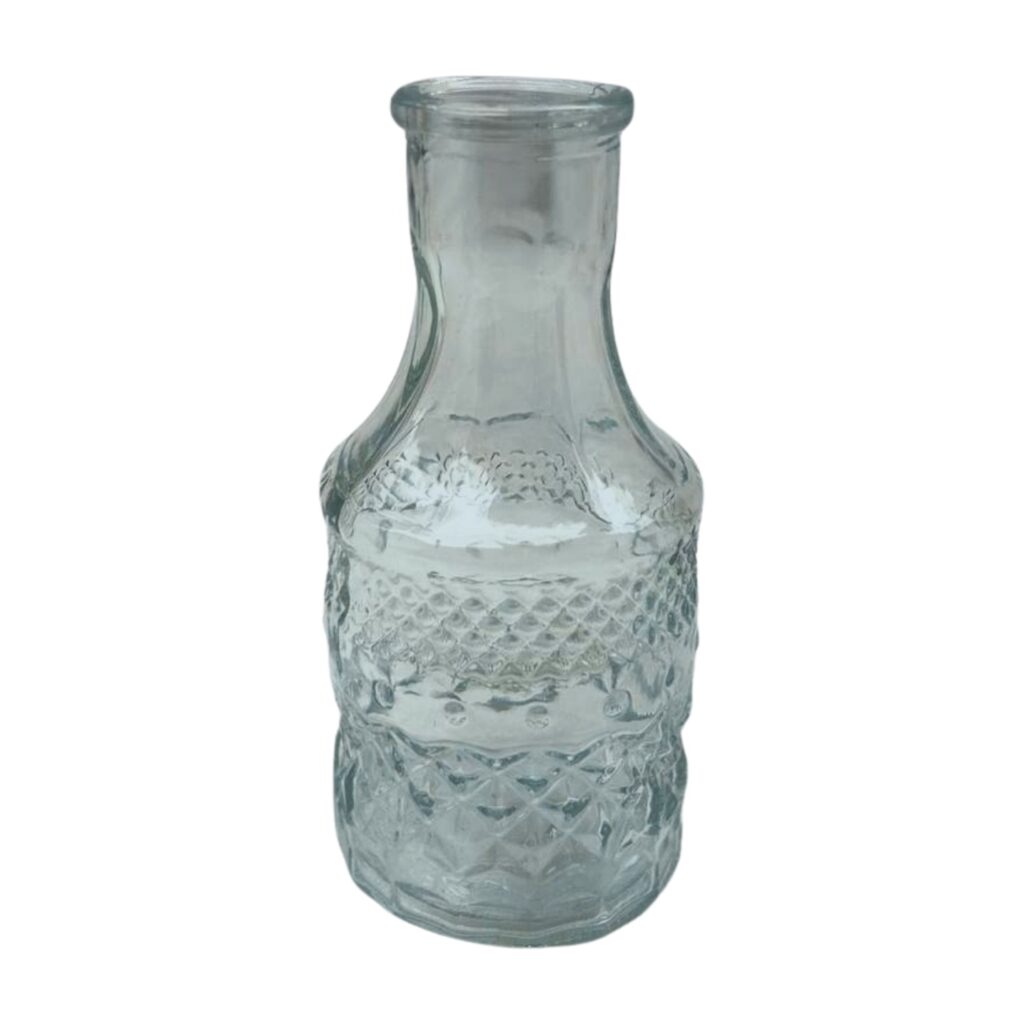 Vase klar mit Muster klein