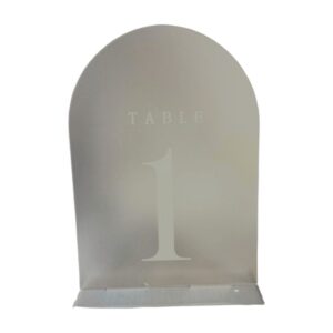 Tischnummern Acryl weiß