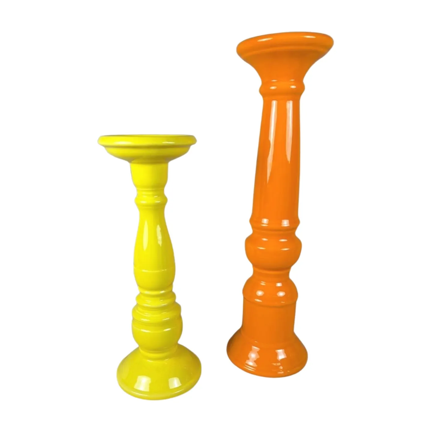 Blockkerzenhalter hoch Orange