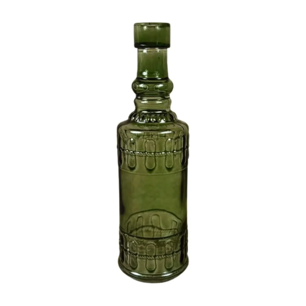 Kleine Vase mit Flaschenhals Grün