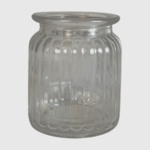 Teelichthalter grob Rillen