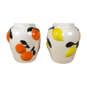 Vase Keramik mit Orangen