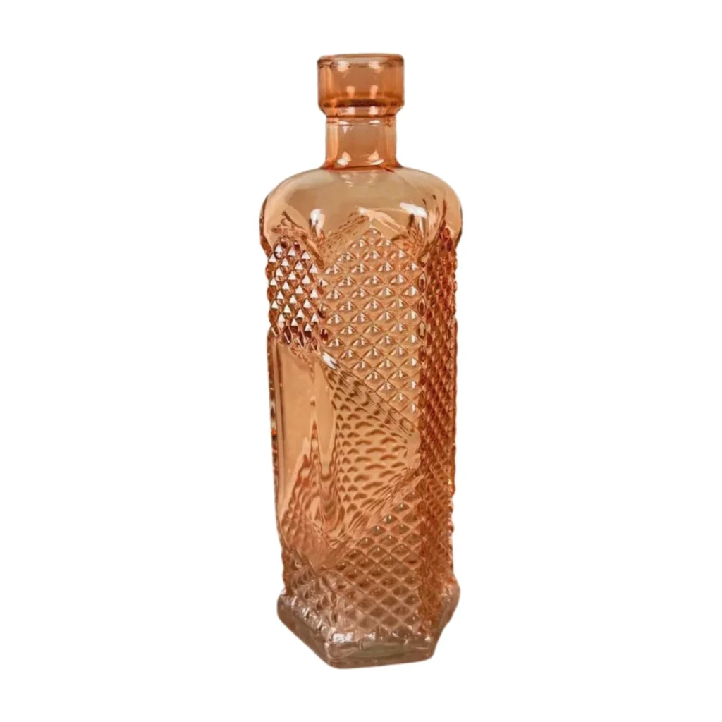 Vase schmal Muster Terracota