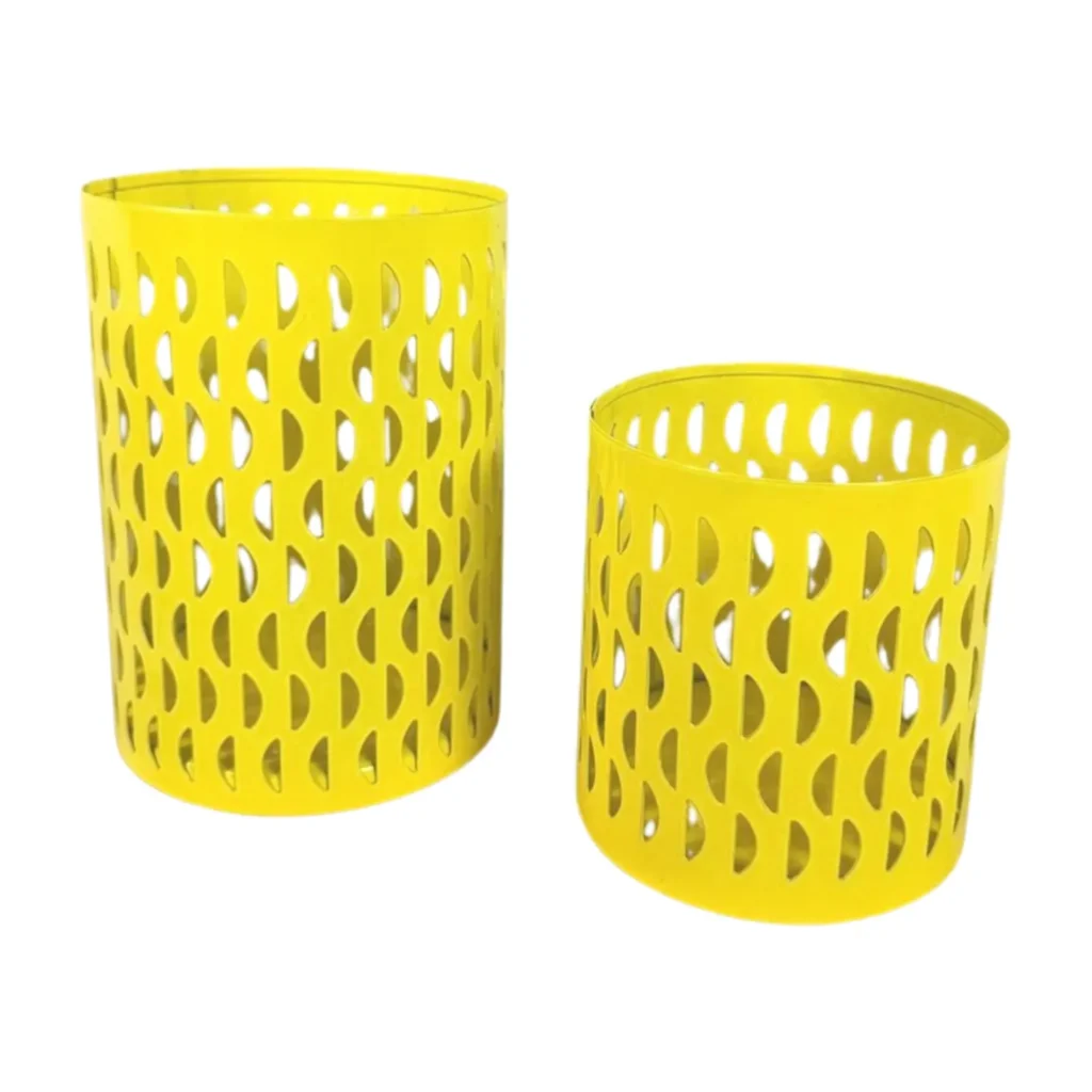 Windlichtset Gelb