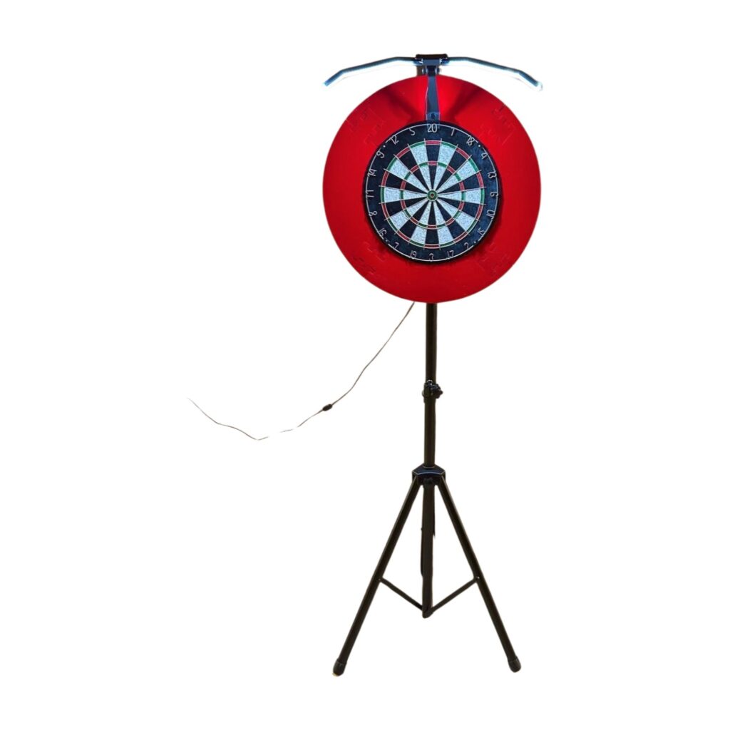 Dartscheibe mit Stativ