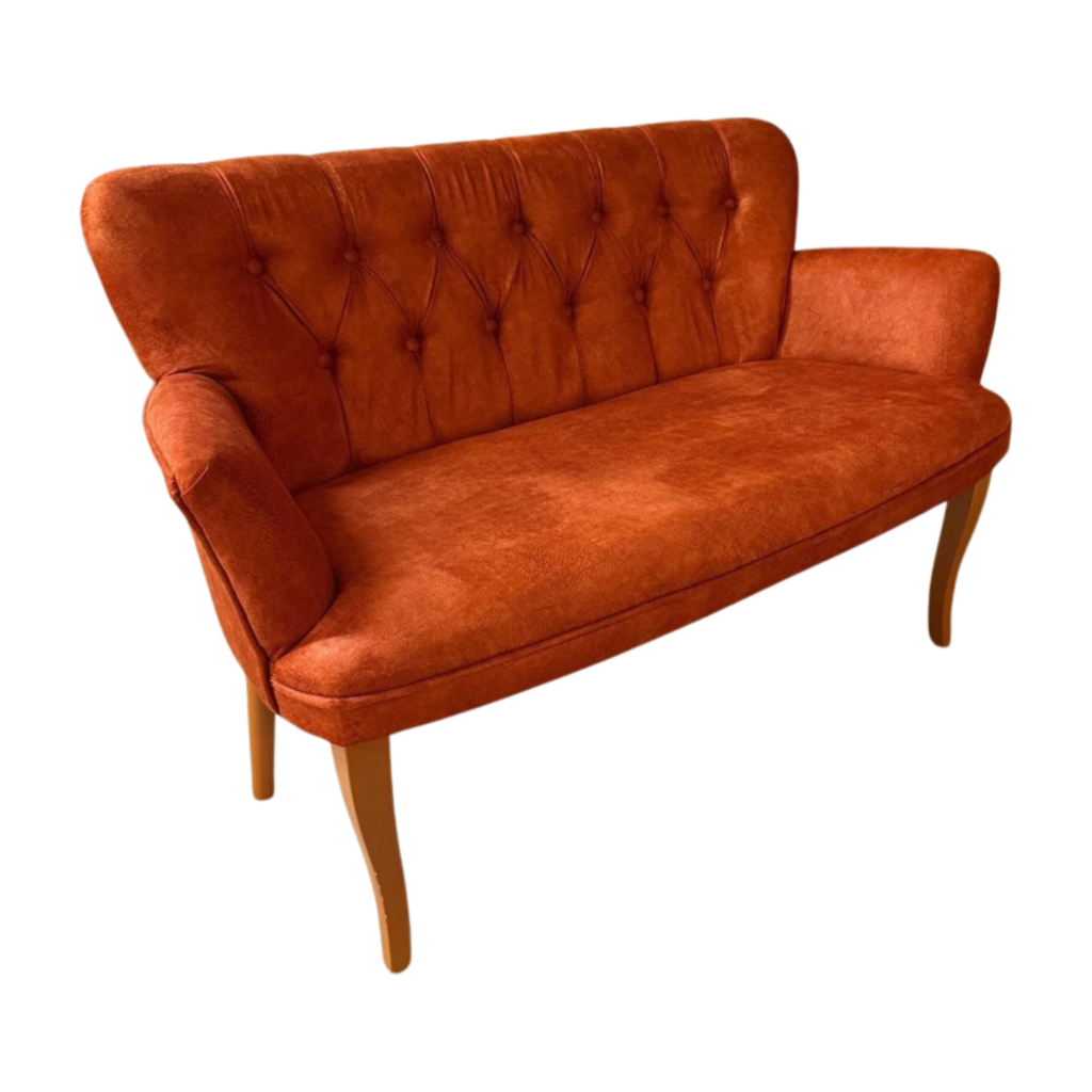 Vintage Sofa rostrot